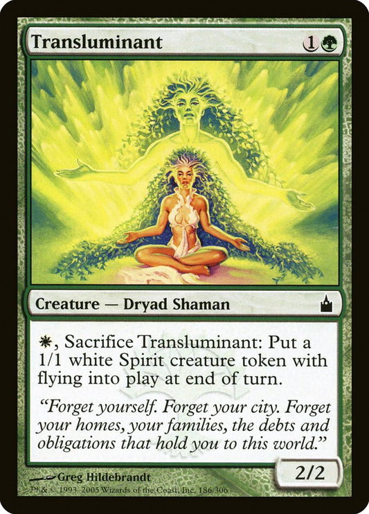 MTG Card Title: Transluminant RAV/186