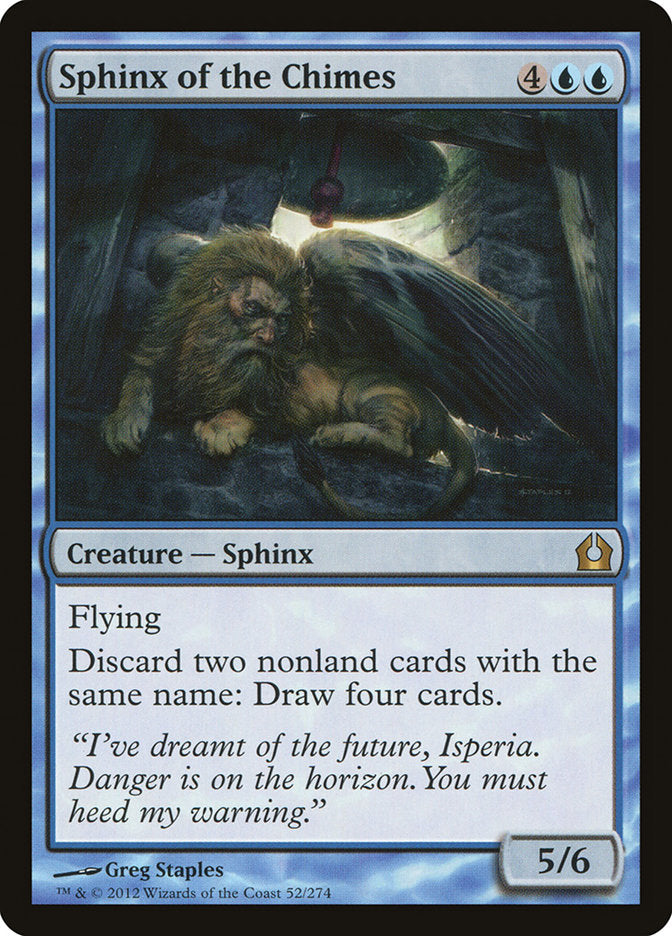 MTG Card Title: Sphinx of the Chimes RTR/52