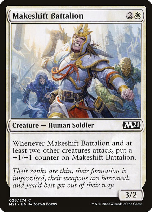 MTG Card Title: Makeshift Battalion M21/26