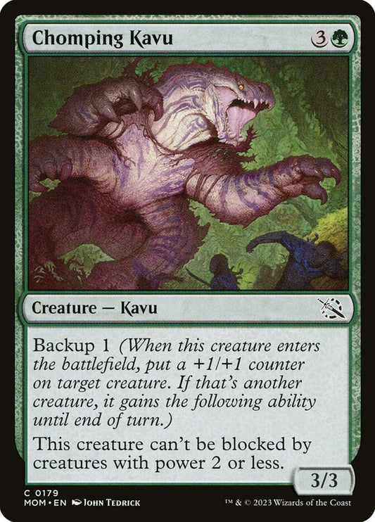 MTG Card Title: Chomping Kavu MOM/179