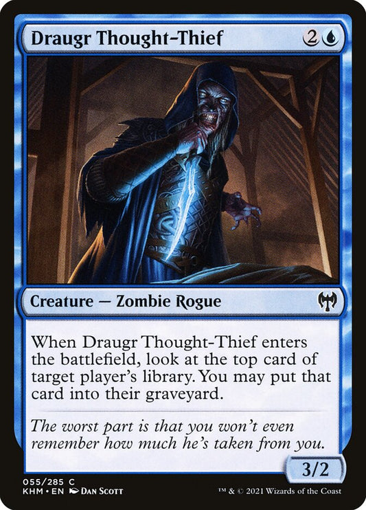 MTG Card Title: Draugr Thought-Thief KHM/55