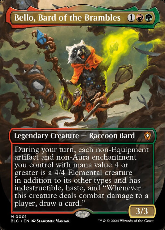 MTG Card Title: Bello, Bard of the Brambles BLC/1