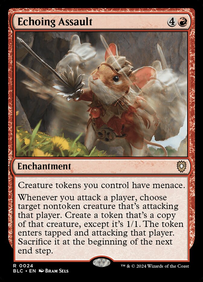 MTG Card Title: Echoing Assault BLC/24