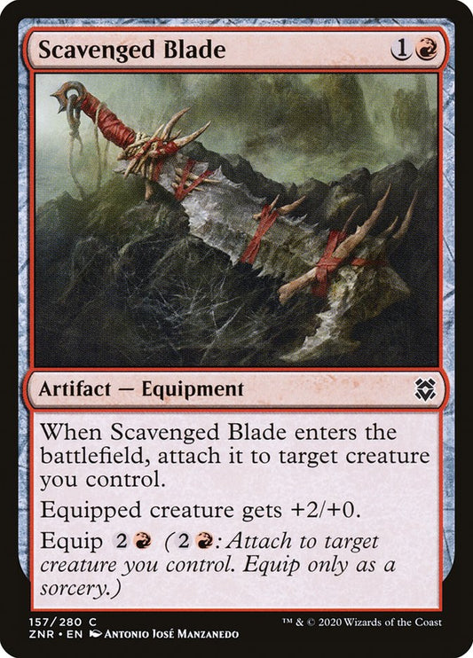 MTG Card Title: Scavenged Blade ZNR/157