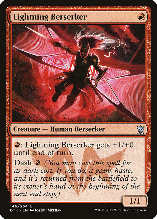 MTG Card Title: Lightning Berserker DTK/146