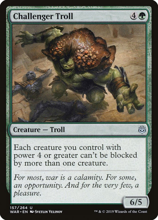 MTG Card Title: Challenger Troll WAR/157