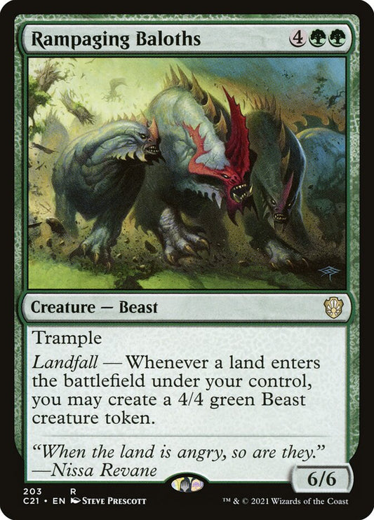 MTG Card Title: Rampaging Baloths C21/203