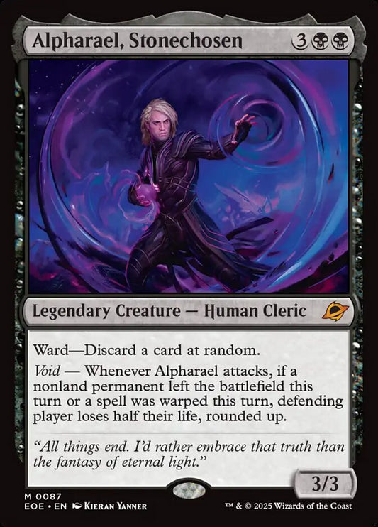 MTG Card Title: Alpharael, Stonechosen EOE/87