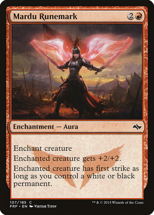 MTG Card Title: Mardu Runemark FRF/107