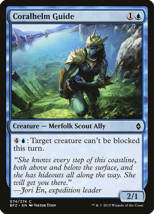 MTG Card Title: Coralhelm Guide BFZ/74