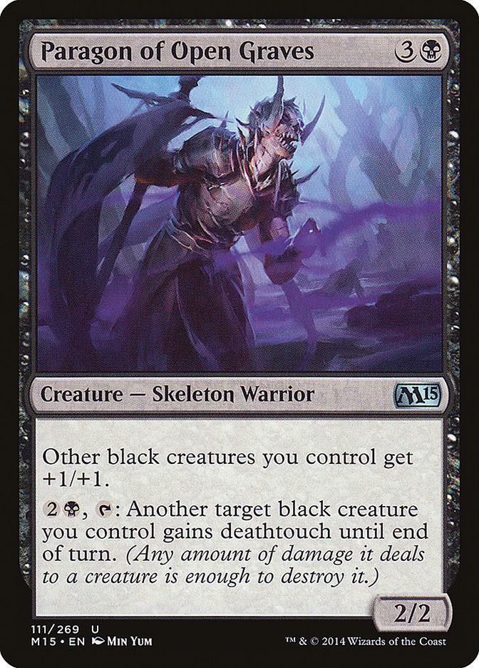 MTG Card Title: Paragon of Open Graves M15/111