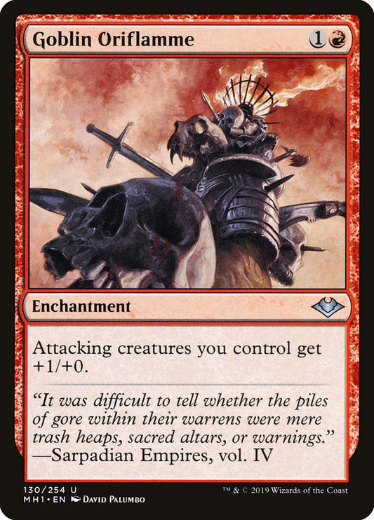 MTG Card Title: Goblin Oriflamme MH1/130