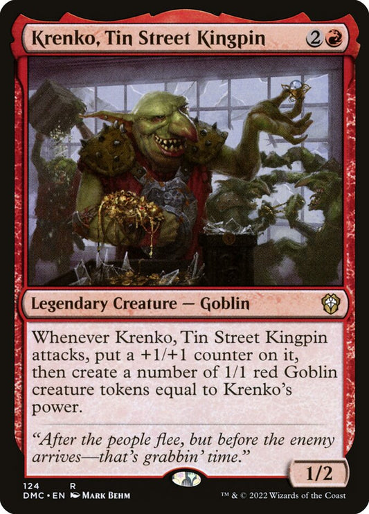 MTG Card Title: Krenko, Tin Street Kingpin DMC/124