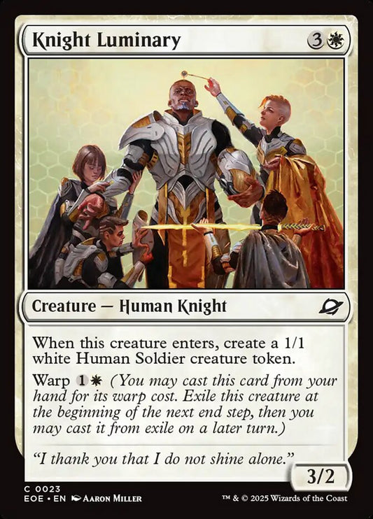 MTG Card Title: Knight Luminary EOE/23