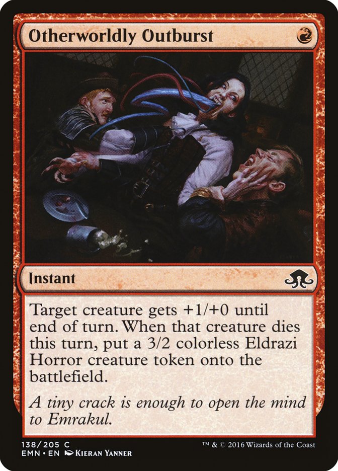 MTG Card Title: Otherworldly Outburst EMN/138