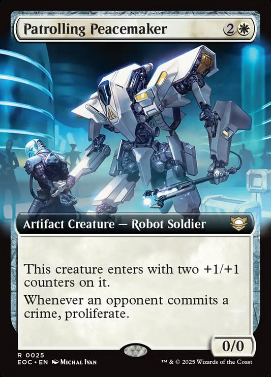 MTG Card Title: Patrolling Peacemaker EOC/25