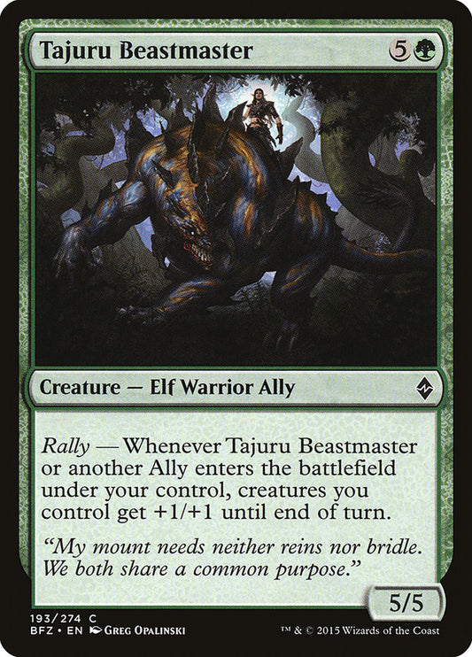 MTG Card Title: Tajuru Beastmaster BFZ/193