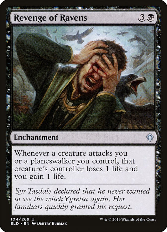 MTG Card Title: Revenge of Ravens ELD/104