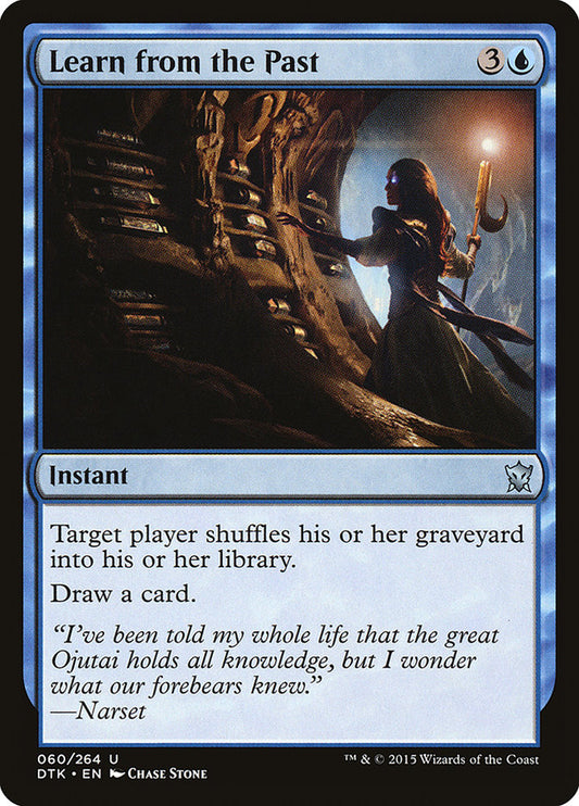 MTG Card Title: Learn from the Past DTK/60