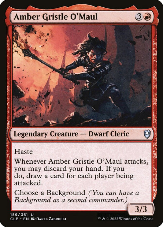 MTG Card Title: Amber Gristle O'Maul CLB/159