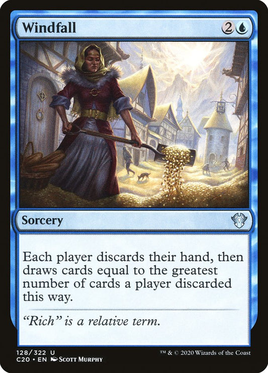MTG Card Title: Windfall C20/128