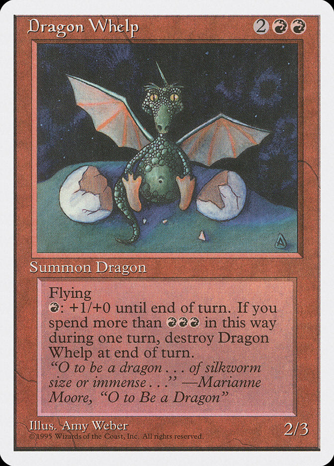 MTG Card Title: Dragon Whelp 4ED/186