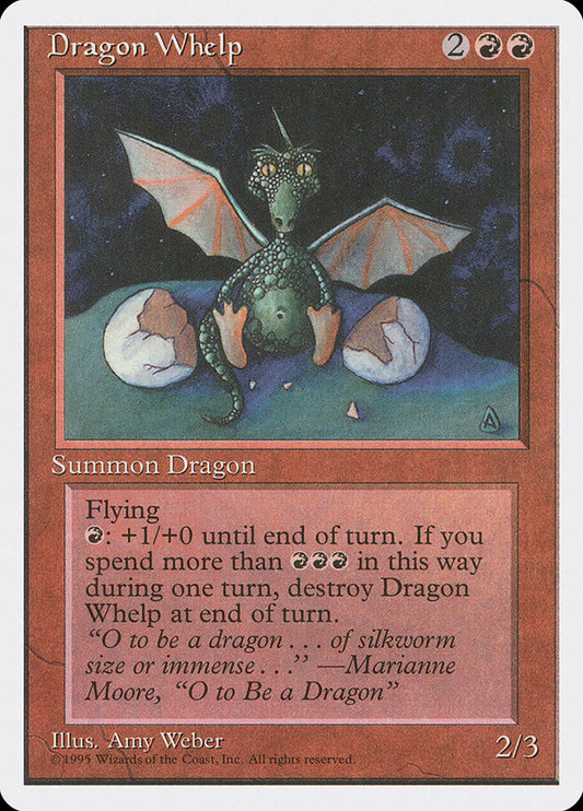 MTG Card Title: Dragon Whelp 4ED/186