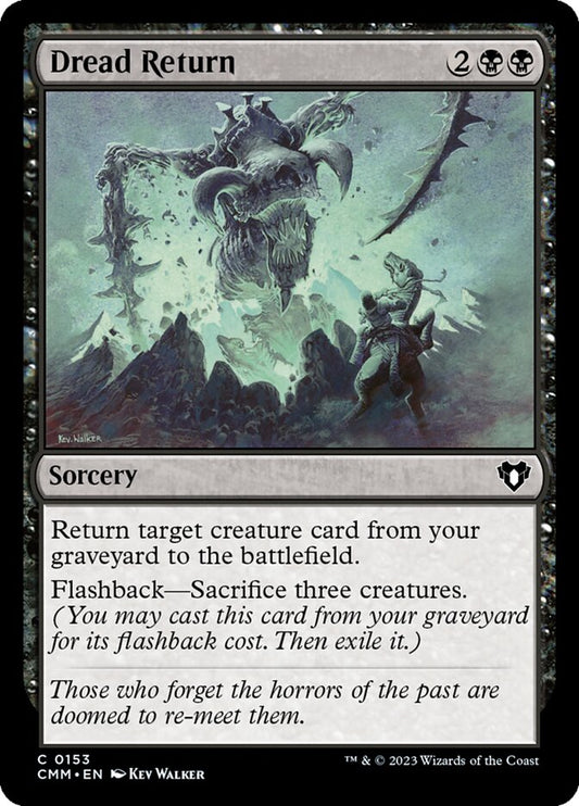 MTG Card Title: Dread Return CMM/153