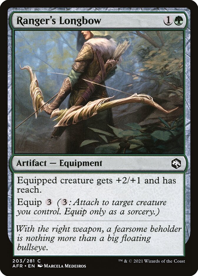 MTG Card Title: Ranger's Longbow AFR/203