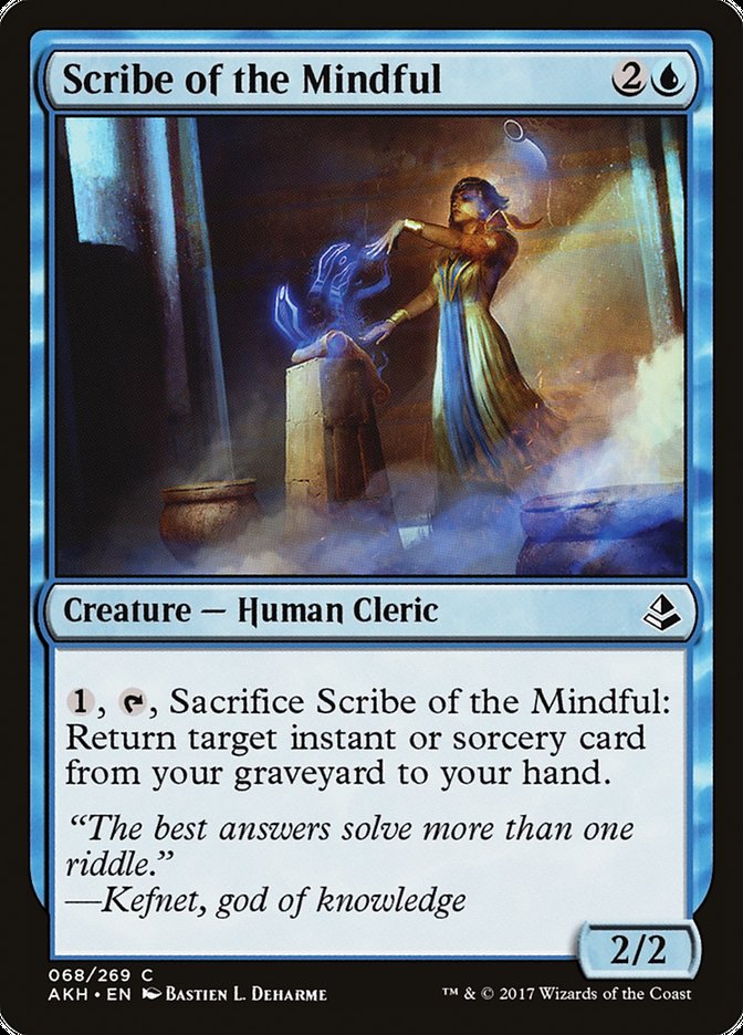 MTG Card Title: Scribe of the Mindful AKH/68