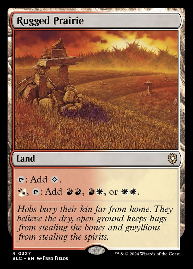 MTG Card Title: Rugged Prairie BLC/327