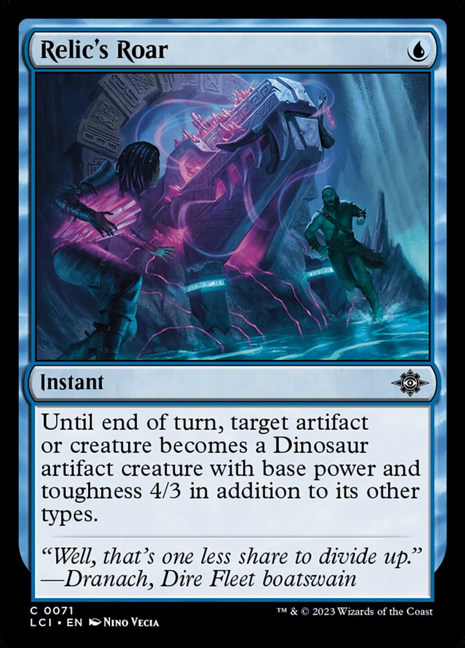 MTG Card Title: Relic's Roar LCI/71