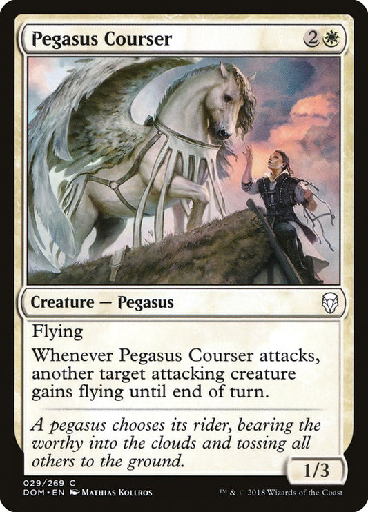 MTG Card Title: Pegasus Courser DOM/29