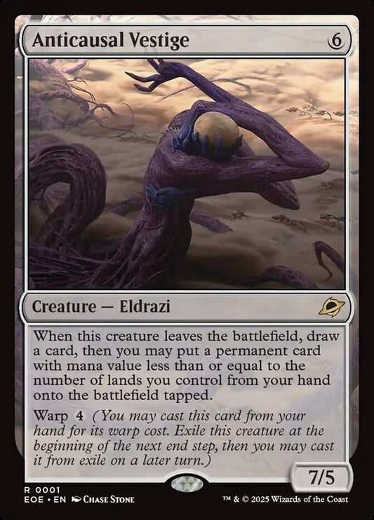 MTG Card Title: Anticausal Vestige EOE/1