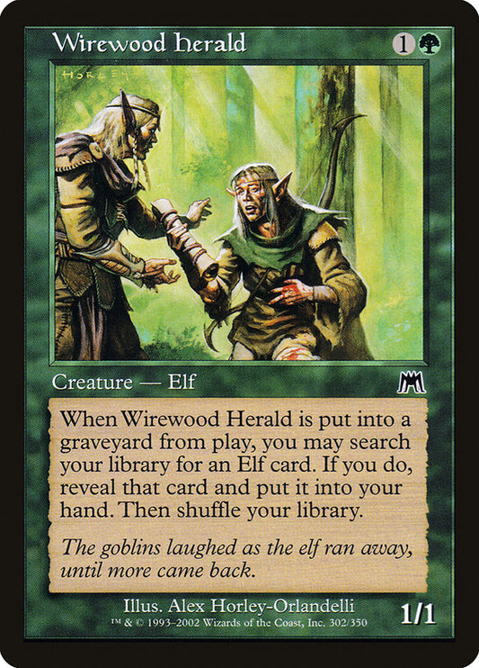MTG Card Title: Wirewood Herald ONS/302
