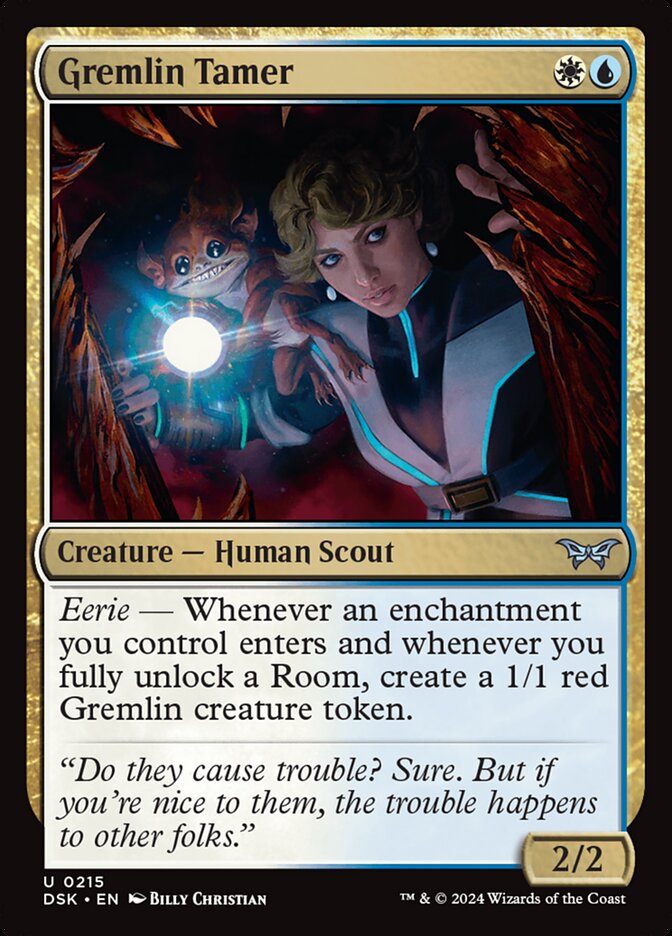 MTG Card Title: Gremlin Tamer DSK/215
