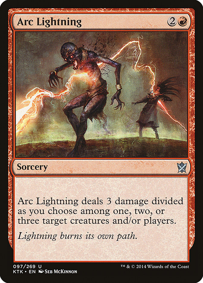 MTG Card Title: Arc Lightning KTK/97