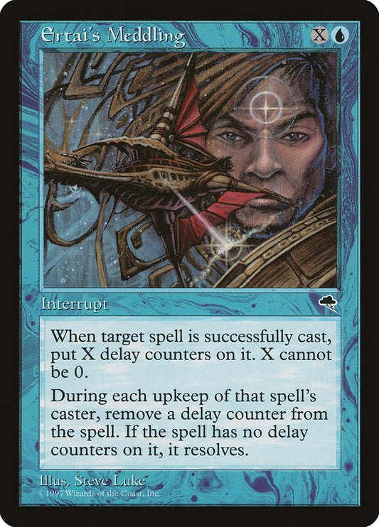 MTG Card Title: Ertai's Meddling TMP/61