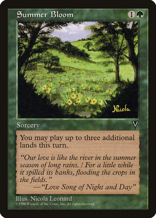 MTG Card Title: Summer Bloom VIS/122