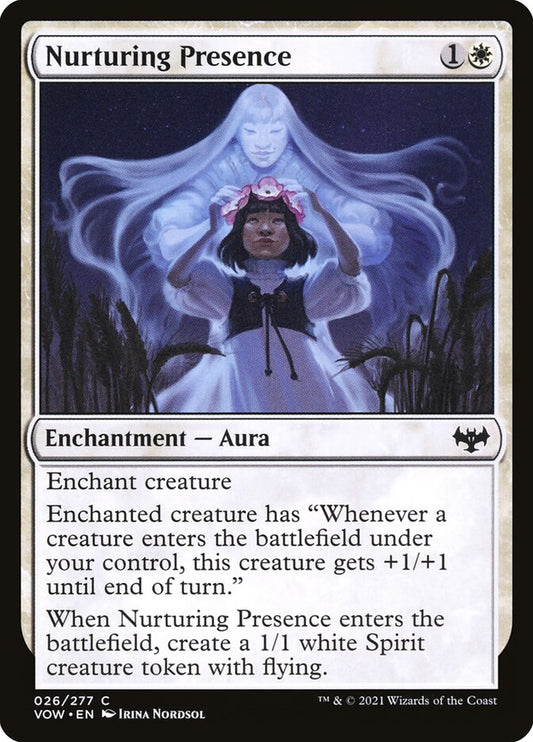 MTG Card Title: Nurturing Presence VOW/26