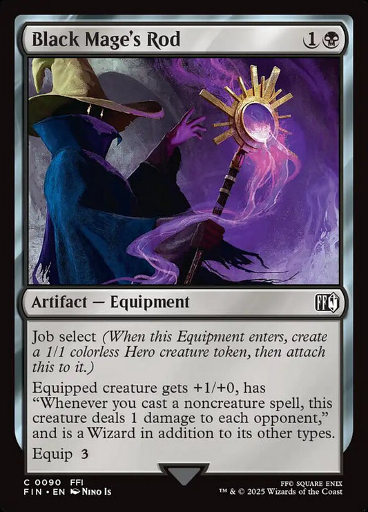 MTG Card Title: Black Mage's Rod FIN/90