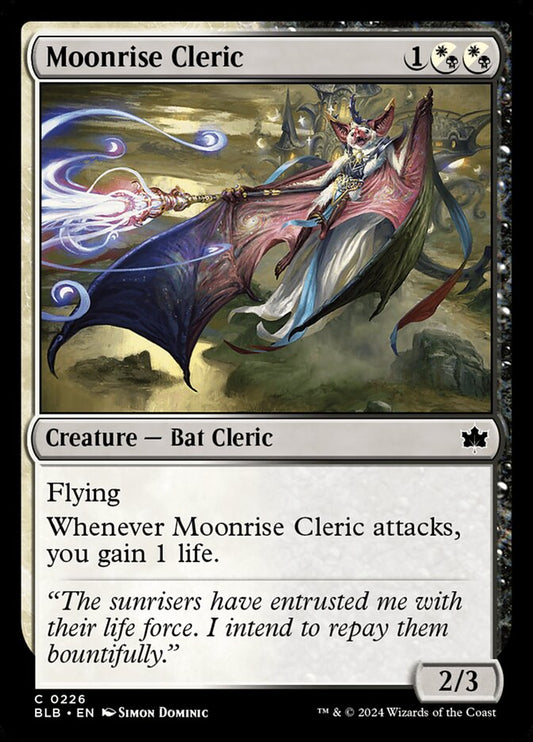 MTG Card Title: Moonrise Cleric BLB/226