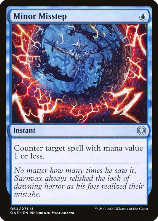 MTG Card Title: Minor Misstep ONE/64