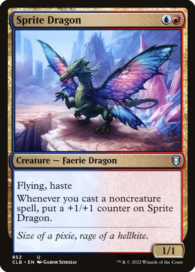 MTG Card Title: Sprite Dragon CLB/852
