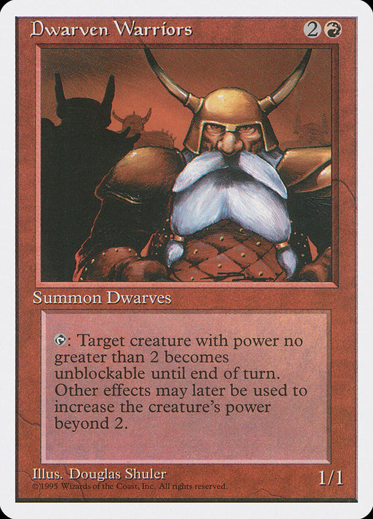 MTG Card Title: Dwarven Warriors 4ED/187