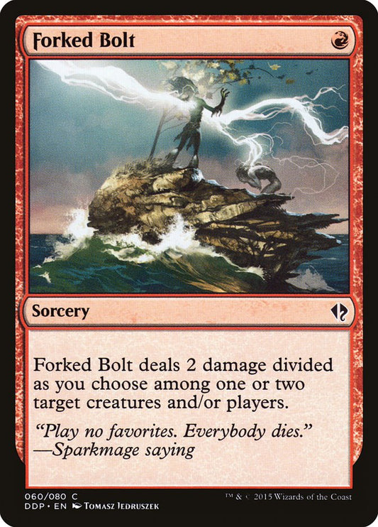 MTG Card Title: Forked Bolt DDP/60