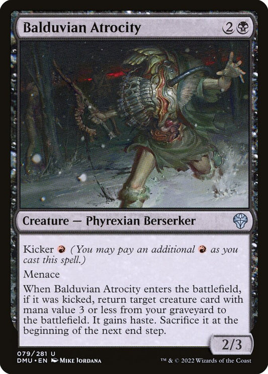 MTG Card Title: Balduvian Atrocity DMU/79