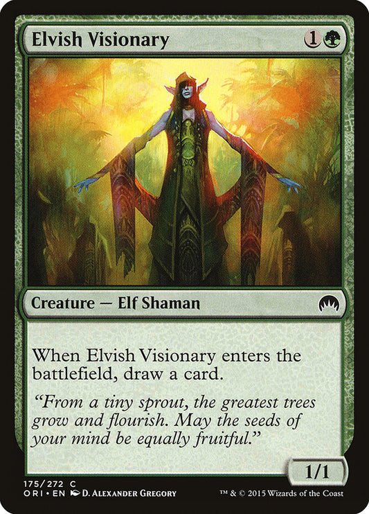 MTG Card Title: Elvish Visionary ORI/175
