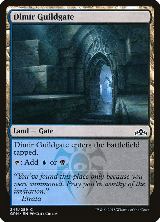 MTG Card Title: Dimir Guildgate GRN/246