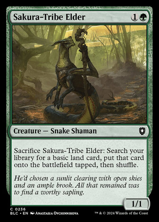 MTG Card Title: Sakura-Tribe Elder BLC/236